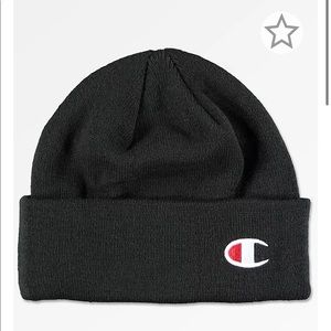 Champion Black Beanie